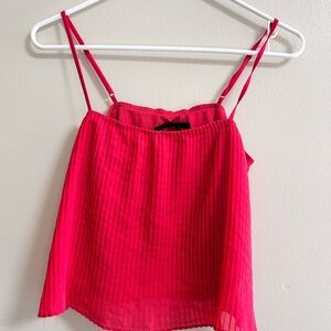 Ali & Kris Pink Ribbed Camisole Crop Top